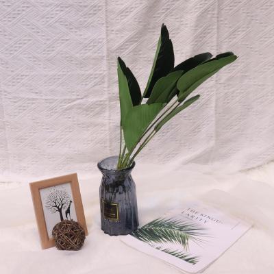 China Handmade Artificial Fake Foliage Hanging Potting Real Touch Plastic Leaves Plants Decorative Greenery Stems for sale