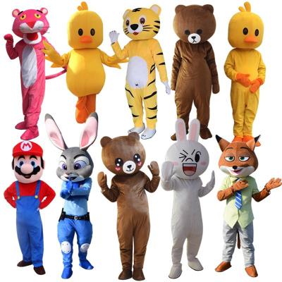 China Net Red Cartoon Bear Doll Dress Up Adult Walking Flakers Bear Cute Bear Doll Clothes Show Doll Clothes - Mascot Costume for sale