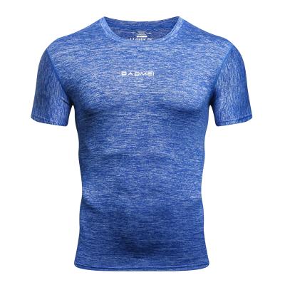 China Summer Men's T-shirt Fitness Absorbing Feeling Sweat Quick Dry Outdoor Short Cold Breathable Breathable Sleeve T-shirt for sale