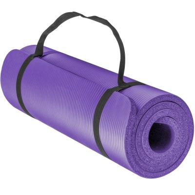 China Bilink Color Mix Durable Custom 183*61cm NBR Yoga Mat Thicken 15mm Eco Friendly With Logo for sale