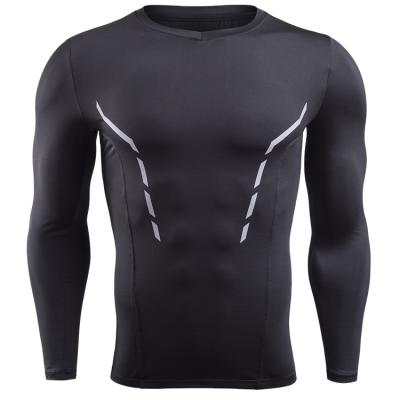 China 2021 China Wholesale Best Quality Breathable Quick Drying Tights Shaping Running Cotton Long Sleeve Shirt For Men for sale