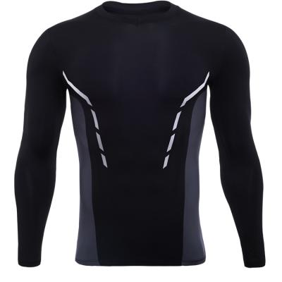 China 2021 China Mens Workout Shirts Fitness Breathable Wholesale Quick Dry Sportswear Yoga Long Sleeve for sale