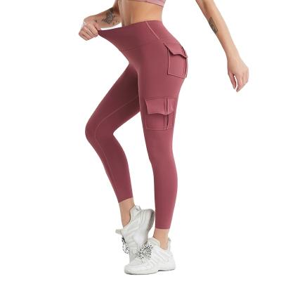 China Breathable High Waisted Leggings Women Yoga Pants Sports Workout Yoga Leggings Gym Wear Running Yoga Equipment for sale