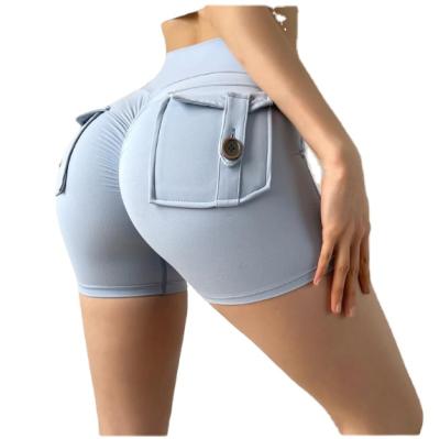 China OEM Women Gym Yoga Booty Breathable Shorts With Pockets Womens Workout Shorts for sale