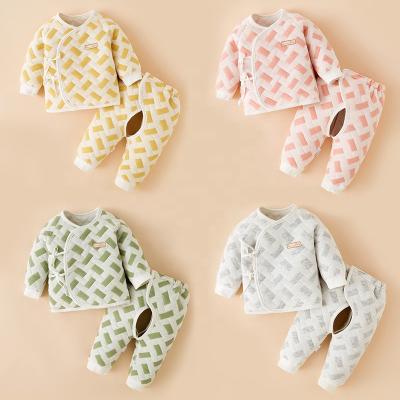 China 2021 Autumn New BornBaby Antibacterial Cheap Girls Clothes Sets Girl Clothing Rompers 2 Pcs Kids Long Sleeve Clothing Sets for sale