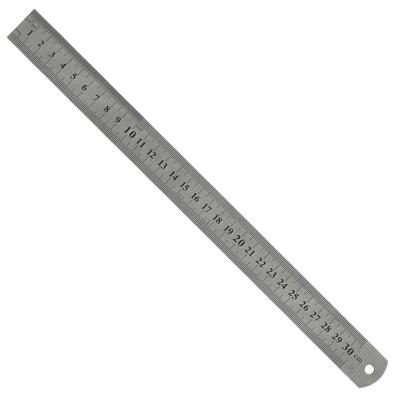 China Metal 30 Cm Different Sizes Stainless Steel Metal Ruler for sale