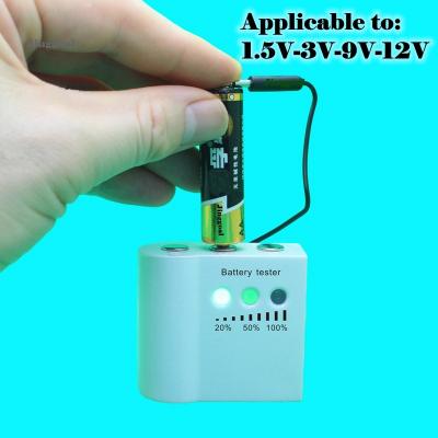 China Universal 1.5V 3V 9V 12V LED Dry Cell Battery Capacity Tester Meter Tester JE589 for sale