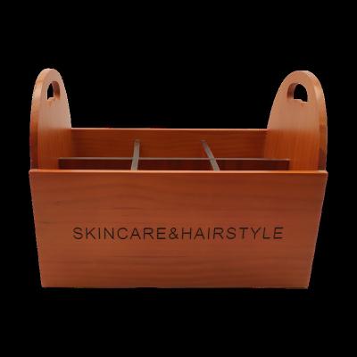 China Handmade Custom Solid Wooden Skin Care Organizer 6 Slot Boxes for sale