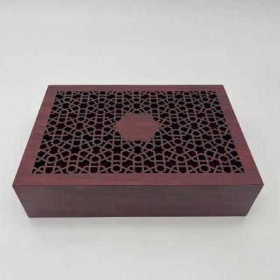 China Handmade Custom Classic Style Exquisite Wooden Box With Carved Perfume Box for sale