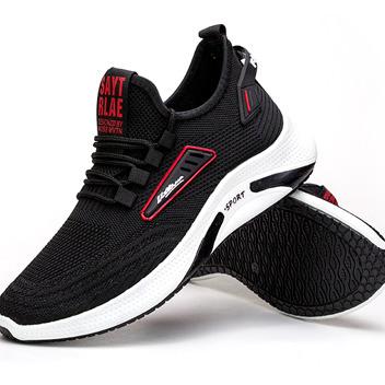 China 2021 Fashion shoes stock cushioning to fly PVC woven sneakers PVC injection shoes sports for men low price for sale