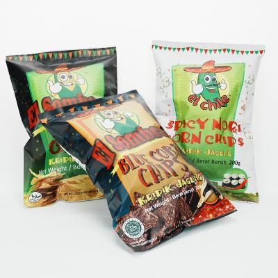 China Disposable Custom printed color sealed potato chips candy cookie cartoon cute snack candy packaging bag for sale