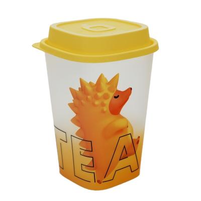 China Disposable Customized food-grade portable and practical disposable coffee and tea injection cups with lids for sale