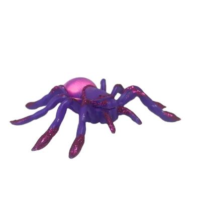 China Hot Sale 15 LED Halloween Twinkling Spider String Lights Warm White Battery Operated Multicolor Spider Lit For Indoor Outdoor Party for sale