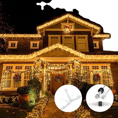 China Hot Selling RGB Timer IP44 8Mode Waterproof Linkable LED Icicle Lights for Christmas Outdoor Indoor Decoration for sale