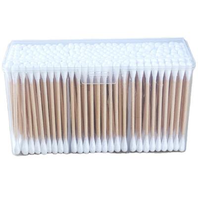 China Sitck+cotton bamboo head Hotsale bamboo products make up ear cleaning cotton bud stick bamboo cotton swabs for sale