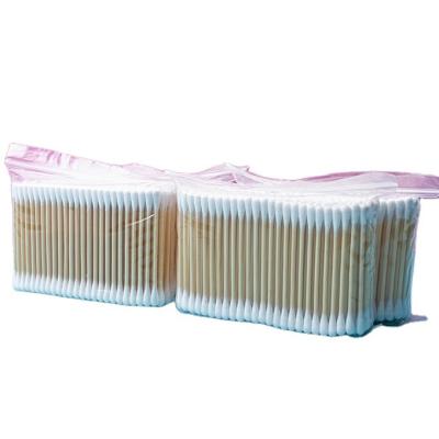 China bamboo sitck+cotton head FREE SAMPLES 200 pcs factory direct eco cotton buds for kids baby swabs cotton buds for sale