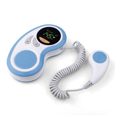 China Clinic and Home Used Home Pregnancy Doppler Baby Heartbeat Fetal Doppler Monitor for sale