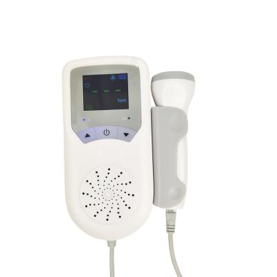 China Plastic Fetal Heart Rate Monitor Doppler Ultrasound Handheld Fetal Heart Doppler for sale