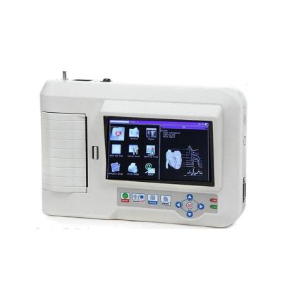 China Daily Checks Home Hospital CE Approved Digital 6 - Channel Cheap Channel ECG Machine Electrocardiograph for sale