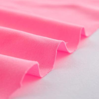 China New Durable Breathable And Absorbent Polyester Spandex Garment Fabric 93% Polyester 7% Spandex Knitted Fabric for sale