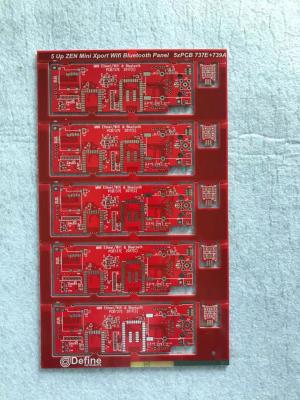 China Data logger PCBs with peelable Mask red soldermask Printed Circuit Board for sale