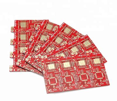 China Double Sided Pcb Board 1 Day Quick Service Red Soldermask Immersion Gold for sale