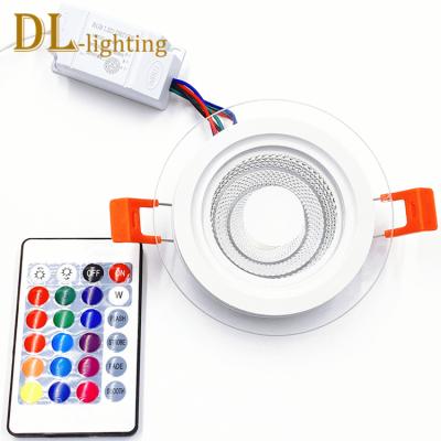 China LED RGB downlight home DL lighting factory smart home led downlight 5w RGB light ceiling cob lights for sale