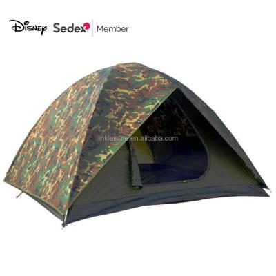 China Durable Fiberglass Sun UV Resistant Camouflage Pole Backpacking Hydraulic Pressure Beach Automatic Waterproof Camping Tent For 4person for sale