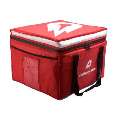 China Waterproof Food Delivery Bag Soft Food Delivery Carry Bag with Insulated Adjustable Divider to Keep Food Hot and Cold for sale