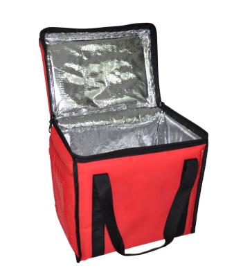 China Thermal Insulated Heater Delivery Food Delivery Bag Waterproof Insulated Food Cooler Bag With Aluminum Foil Lining for sale