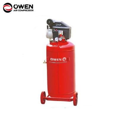 China 100l tank lubricated vertical piston air compressor for sale for sale