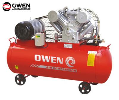 China Electric Piston Lubricated Belt Driven Air Compressor With 7.5kw 10hp Motors for sale