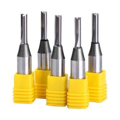 China High Performance Cutting Customized Shank 12.7mm 1/2 Inch CNC Milling Cutter Straight Flute Carbide End Mill Two Bit for sale