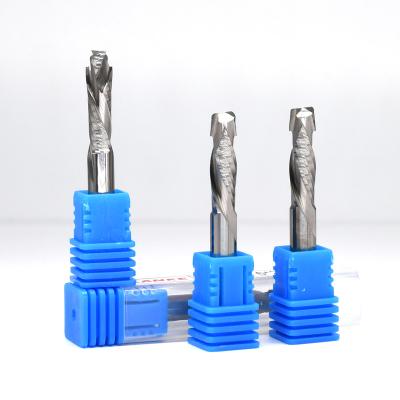 China High Performance Cutting Factory Direct Sales Compression Milling Cutter Woodworking Down Cut Spiral Carbide Tool Router End Mill Wood Cutter for sale