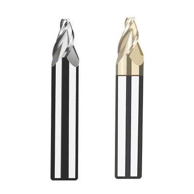 China China HRC55 Cheap High Performance 4 Cutter Flutes CNC Milling Flat Cutter Solid Carbide End Mill Taper Milling Cutter for sale