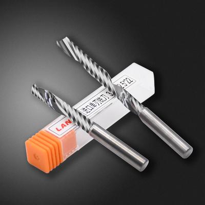 China Wholesale Tools Acrylic Carbide High Performance Cutting Bit 5mm 6mm Woodworking CNC Single Flute Router End Mill Bits Cutter Cutter for sale