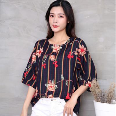 China Regular T-shirt Tunic Print Shorts Sheath White Women Slim Clothing Cotton Cotton Streetwear Custom Silk OEM for sale