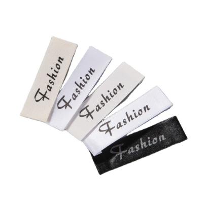 China Brand Washable Logo Tag High Density Clothing Woven Label for sale