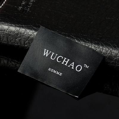 China Washable Wholesale Custom Fashion Damask Garment Woven Labels For Clothing for sale