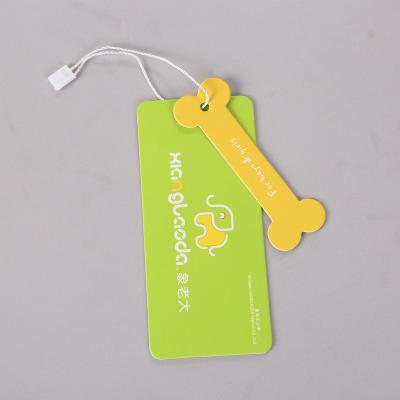 China Sustainable Factory Wholesale Customized Brand Printing Embossed Luxury Hangtag for sale