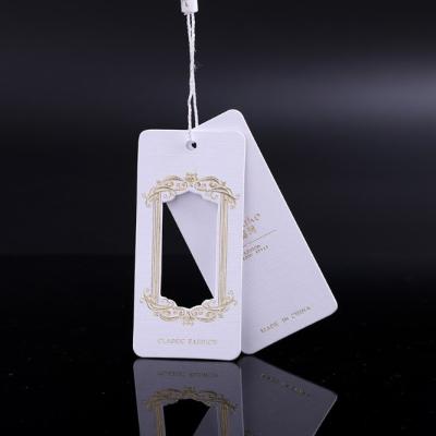 China Sustainable Factory Wholesale Garment Jeans Paper Hang Tags With Twine Rope for sale