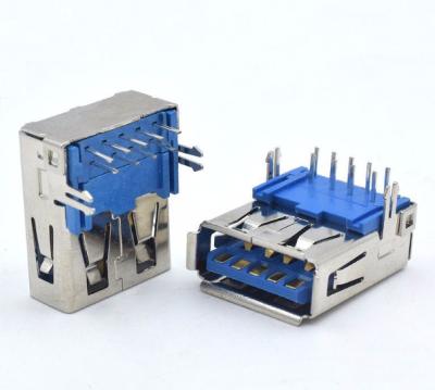 China DIP Type USB 3.0 A Right Angle Female Connector Automotive Professional Manufacturer for sale