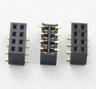 China 1.27mm Pitch Dual Row Header Immersion Female Connector LCP Professional Manufacturer for sale