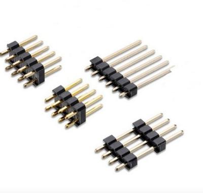 China 1.5mm Pitch Row Pin Header 180Degree Single Dip Connector LCP Professional Manufacturer for sale