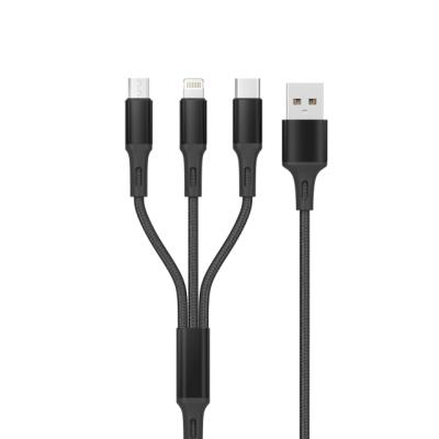 China 3 In 1 Mobile Phone USB Charging Cable Suitable Charger Cable USB Type-C Data Cable for sale