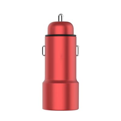 China MINI 18W QC3.0 Cars adapter Interface Output 5V Car Charger 12v-24v 5A Hot Selling 2021 Aluminium Alloy à venda