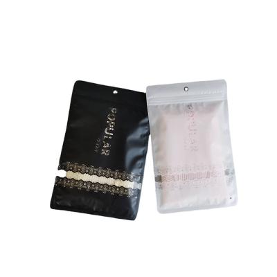 China Disposable Custom PVC Zipper Plastic Bag For Clothing Plastic Packaging Bag Zipper Bag With Logo for sale