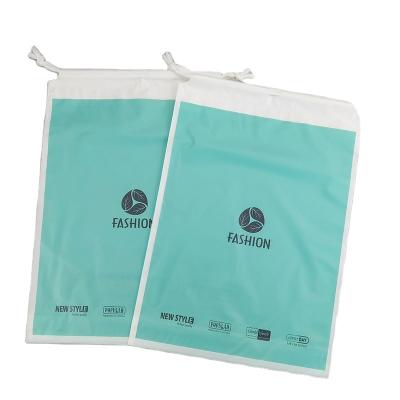 China Custom High Quality Recyclable EVA Frosted Plastic Gift Bag Storage Bag Cotton Drawstring Pouch Bags Recyclable Small Promotion for sale