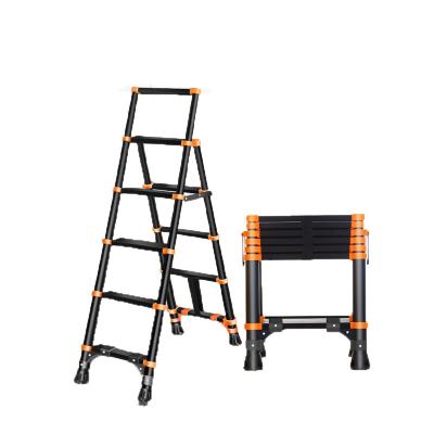 China Folding ladders wholesale safe high quality safe telescopic ladder multifunctional household aluminum fishbone ladder for sale