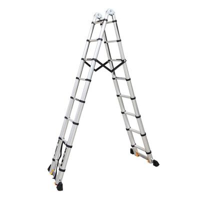 China Universal Folding Ladders Hot Sale Portable Aluminum Folding Telescopic Ladder for sale